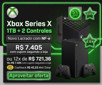 Xbox Series X 1tb Físico 2 Controles Novo Lacrado Com Nfe