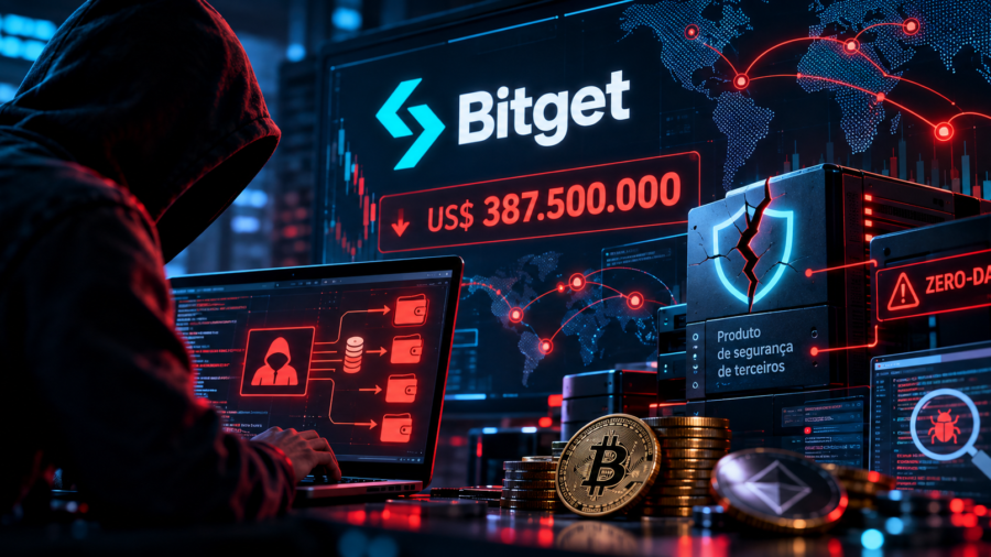 Roubo de 387 milhões na Bitget explorou zero-day em produto de segurança