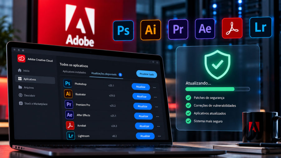 Como manter produtos Adobe seguros e atualizados